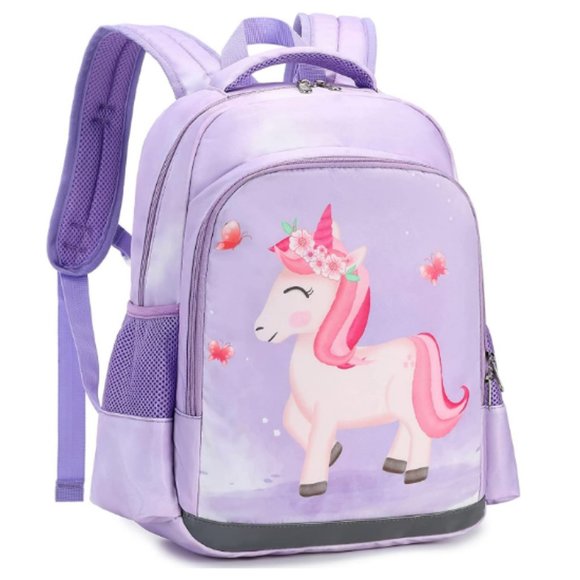 Accessories School Girls Backpack Lunch Box Set Unicorn Preschool